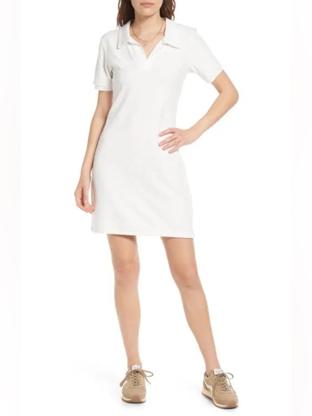 Elena cotton blend polo mini dress Size large/ RAILS